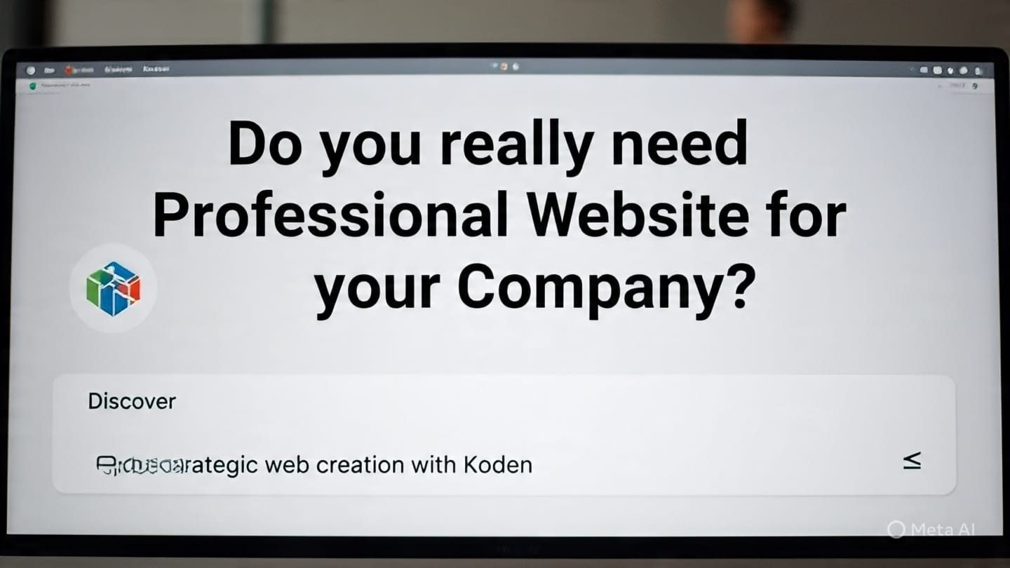 ¿Realmente necesitas un Sitio Web Profesional para tu Empresa? Descubre la creación web estratégica con Koden
