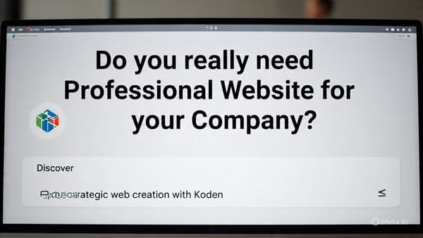 ¿Realmente necesitas un Sitio Web Profesional para tu Empresa? Descubre la creación web estratégica con Koden